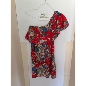 Indulge red flower dress M